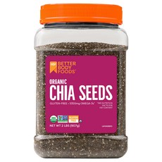BetterBody Foods 유기농 치아시드907g 오메가3포함 CHIA SEEDS, 910g, 1개