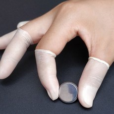 손가락장갑 라텍스 민자 골무 50P 손가락라텍스골무 라텍스손가락장갑 게임용터치손가락골무장갑, M