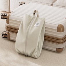 IN HOME ESSENTIALS 旅行收納鞋袋, 米色, 1套