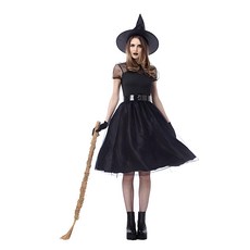 Partybok.com 黑巫婆萬聖節服裝 B, 混色