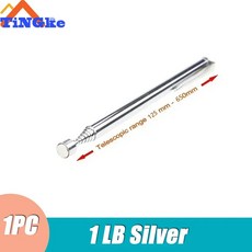 미니 휴대용 텔레스코픽 펜 너트 볼트를 따기위한 편리한 도구 용량 확장 가능한 픽업로드 스틱, 1 LB Silver