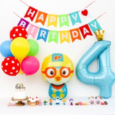이벤트홀릭 뽀로로 풍선 생일파티세트, 4