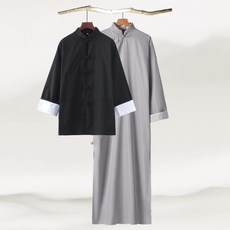 民國長袍馬褂學生五四青年中國演出服相聲大褂