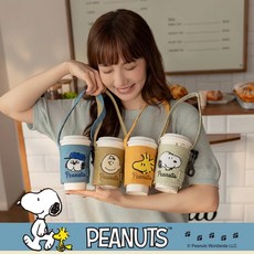 史努比 SNOOPY 摺疊式飲料提袋, 1個, 查理布朗