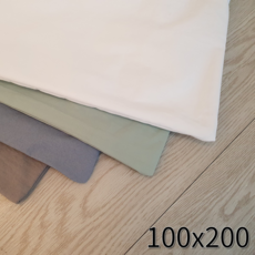 꿈자리 100x200 무지 순면요커버 면100% 홑겹 요카바, 2.그레이(커버단품)