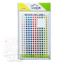 둠칫 혼합 반짝이 견출지 5mm 7장