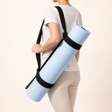 에스미코 폼롤러 요가매트 스트랩, 1개, 블랙