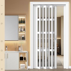 피스윌 슬라이딩도어 모든 사이즈 가능 폴딩도어 아크릴 투명 반투명 주름문 자바라 다용도 도어, 0.2개, 1