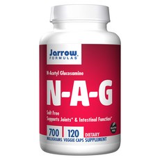 Jarrow FORMULAS 賈羅公式 N-乙醯葡萄糖胺無麩質素食膠囊 700mg, 120顆, 1罐