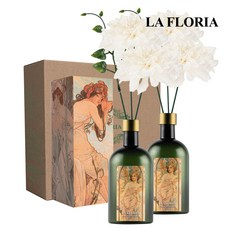 라플로리아 꽃 디퓨저, 2개, 500ml, S4.신혼부부꽃향/B3.달리아-L12/화이트
