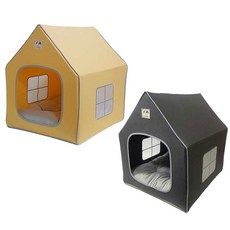 강아지집 고양이집 페로가토 텐트 하우스 (대) 숨숨집 nys+738IR, 옐로우