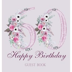 (영문도서) Happy 60th birthday guest book Hardcover, Lulu and Bell, English, 9781839903472