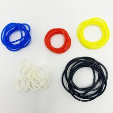 왕카우 빌딩 블록 수납 고무줄 세트50개 벽돌 수납과 호환되는 5가지 색상의 탄성 벨트 DIY 세트 액세서리