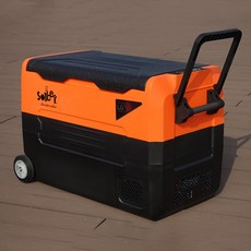 몬스터 듀얼 오렌지 LG 컴프레셔 DC12V 24V 차량용 냉장고 45L