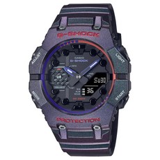 지샥 G-SHOCK 블루투스 퍼플 그린 편광 렌즈 아날로그-디지털 시계 GA-B001AH-6A $319 691379