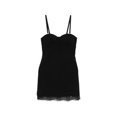 파트리지아페페 레이스 트리밍 시스 미니 드레스