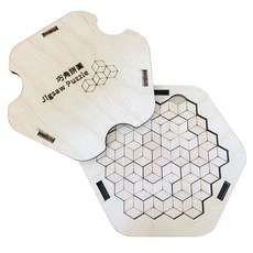 創藝天時 巧角拼圖(迷你) 蜂巢拼 七巧板 木製拼圖 拼板 益智玩具, 詳見包裝, 詳見包裝, 詳見包裝