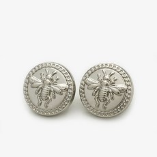 10PCS 꿀벌 금속 양복 단추 액세서리 라운드 버튼 고급 트위드 코트 코트 단추 트렌치, [00] DD-1-188-D, [00] 23MM