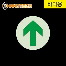 비상구 비상대피로 EXIT 바닥용 원형 스티커 410D01-01/150(3개 1SET), 그린계열, 1세트