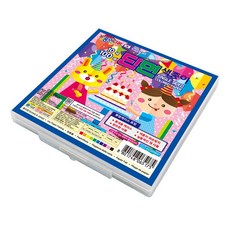 종이나라 단면 색종이 케이스 10색 100매, 1개