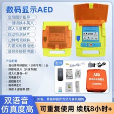 CPR 연습기 인공호흡 훈련 실습 마네킹 소생술 구조 가방, 1 1 시뮬레이션 AED, 1개