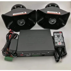 자동차 스피커 경고 마이크 확성기 경적 경찰 사이렌 소방 PA 12V 400W, [01] 12V, [01] 딥 그린, 1개, 1) 12V - 딥 그린