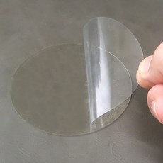 원형 앞면 겔패드 뒷면 양면테이프 지름 9cm 차량 흡착판 거치대 젤패드, 1개, 투명9cm
