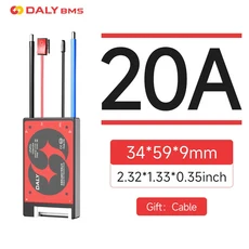 Daly BMS Lifepo4 3S 4S 7S 8S 10S 16S 20A 30A 40A 50A 60A 100A (NTC 포함) 전기자전거 캠핑용 (블루투스, Li-ion 7S 24V, 200A BMS with NTC