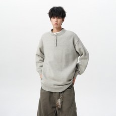 毛衣男秋冬季上衣長袖圓領防寒保暖防風休閒日常運動工作通勤商務男裝紳士寬鬆大碼韓版打底內搭修身彈性柔軟簡約毛線衣大學T過年聖誕紅色針織上衣發熱衣仿羊毛衣數據款紐扣毛衣男港風潮流時尚美式高街長袖針織衫男簡