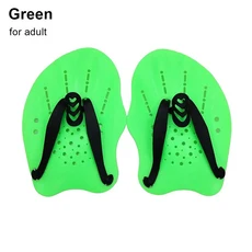 실리콘 스트랩이있는 1 쌍 프리 스타일 수영 패들 조정 가능한 개구리 어린이/성인 손 핀, 08 Green S, 소형(S)