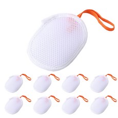 샤워 비누 거품망, 9개, 흰색