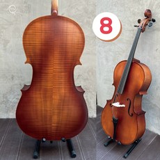 【時空樂器坊】11號-頂級4/4虎紋霧面大提琴，入門好音色，送全配件，台灣現貨速發, 1個, 8號, 虎紋霧面, 11號