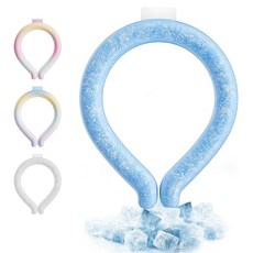 아이스넥링 쿨넥링 28℃ 자연 동결 목걸이 열사병 대책 반복 사용 가능 더위대책 시원한 상품 냉각 튜브 냉감 통근 통학 야외 축제 등산 마스크 착용 시 스포츠 관람 운동회 불꽃놀이