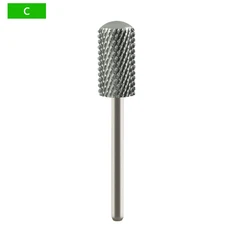 6.6mm 스무스 탑 대형 배럴 네일 드릴 비트 안전 카바이드 밀링 커터 매니큐어 젤 제거 액세서리