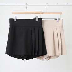 투솜 여성골프반바지 뱃살커버 보정 허리밴딩 여름 스판 빅사이즈 XL 쿨감 세줄주름 골프 치마바지