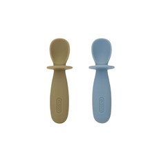 에디슨 실리콘 이유식 스푼 (6종), ES1587_베이지+ES1594_블루, ES1587_베이지+ES1594_블루, 1개
