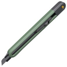 蓋斯工具9mm美工刀 切割雕刻美術用品, 軍綠色, 1個