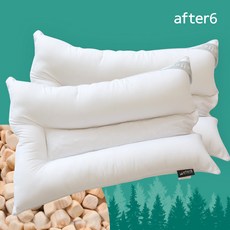 애프터식스 특허 항균 편백 경추 베개솜 50x70 스트레스완화 숙면, 화이트, 1개