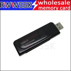 LED 고속 CF 카드 리더기 공작 기계 컴퓨터 노트북 CNC 어댑터 용 컴팩트 플래시 USB 2.0, 02 black