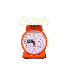 星龍 自動秤 500g 1公斤 3公斤 塑鋼指針秤 塑膠彈簧秤 計重秤 傳統秤 臺製標準局檢定合格認證, 橘色, 塑膠指針秤, 1kg