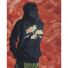 桃園東區釣具 IRIE FISHING CLUB 紅鯛魚圖帽T，保暖刷毛連帽上衣，釣魚防寒首選, XXL
