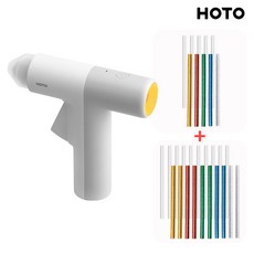 HOTO 호토 무선 충전 글루건 세트(스틱10+20P) 충전식, 1개