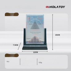 갈톤 보드 모형 이항 과학 교구 물리학 도구 확률 소형, 표준
