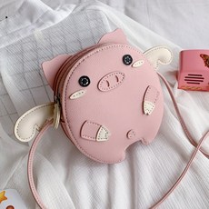 오꿈 가죽가방만들기 곰돌이 키트 DIY 가죽공예 바느질세트, 1개, 02 꿀꿀돼지 (핑크)