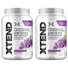 엑스텐드 더 오리지날 7G 머슬 리커버리 + 일렉트롤리츠 글레이셜 그레이프, 2개, 1.17kg
