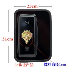 화물차 백미러 사각 후진 사이드 거울 범퍼 굴착기, C. HD철제 쉘 대형 사각 거울 나사 타입, 1개