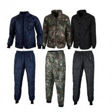 남성 겨울 누빔 작업 바지 패딩 자켓