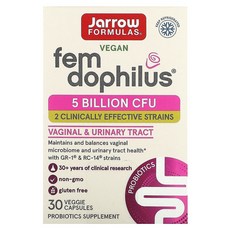 자로우포뮬러스 비건 Fem Dophilus 50억CFU 베지 캡슐 30정, 1개