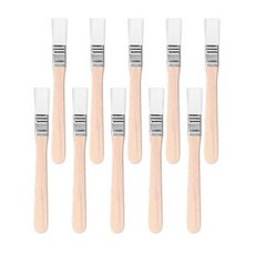 CHANJIF 찬지프 칩 페인트 브러시 10개입 12mm 평붓 목재 핸들