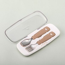락앤락 리틀럽 스텐 스푼포크 (LBB310), 브라운(LBB310)